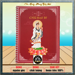 Tặng viết_Chép Kinh Chú Đại Bi Tích Phước_Vở chép kinh chú đại bi chữ in mờ