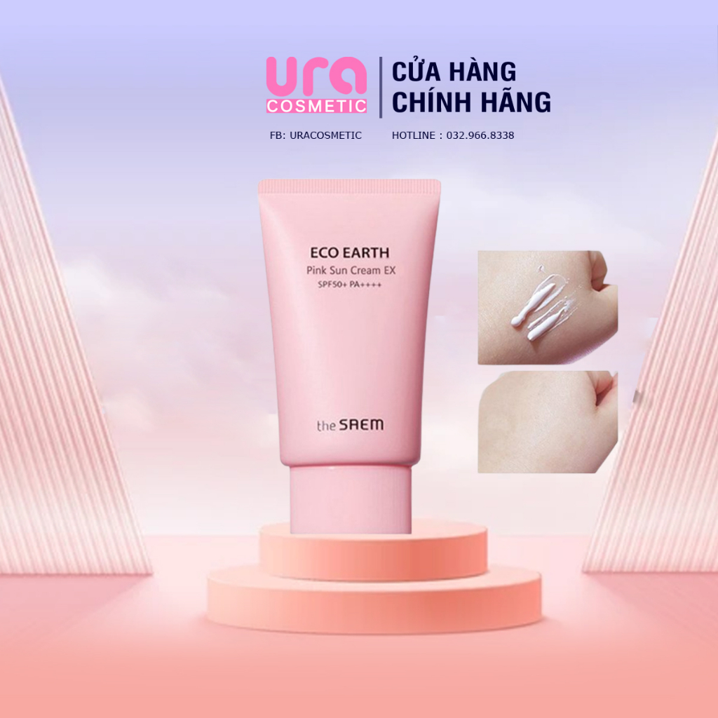 Kem chống nắng nâng tone da The Saem Eco Earth Power