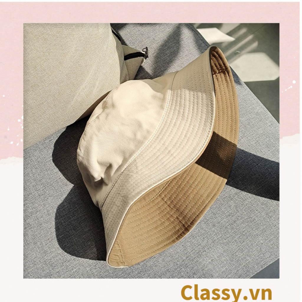 Nón pucket trơn vành lớn Classy đội đươc 2 mặt nhiều màu sắc đa dạng phù hợp đi chơi, đi dạo phố PK1014