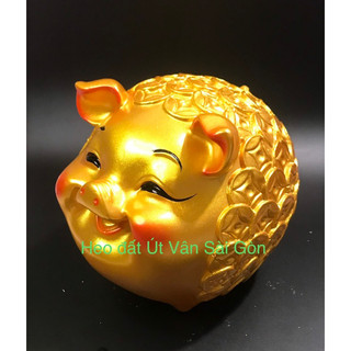 Heo đất đồng tiền vàng size XL 25cm