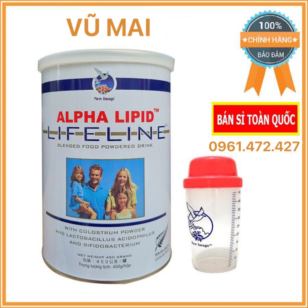 Sữa Non Alpha Lipid Lifeline 450g Chính Hãng New Zealand [Tặng cốc]