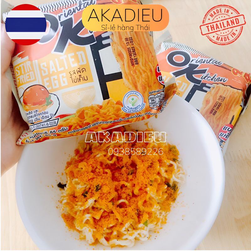 Mì OK nổi tiếng Thái Lan gói 85gr 8 vị