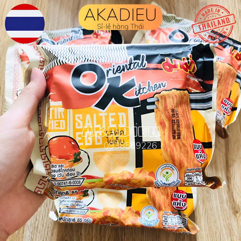 Mì OK nổi tiếng Thái Lan gói 85gr 8 vị