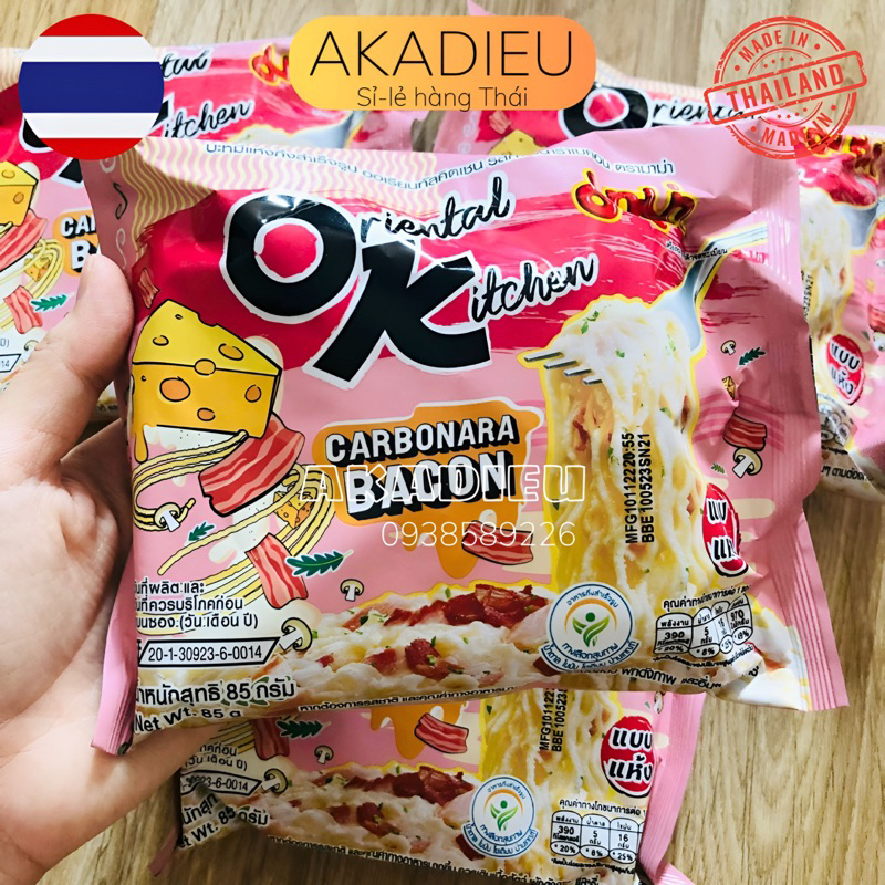 Mì OK nổi tiếng Thái Lan gói 85gr 8 vị