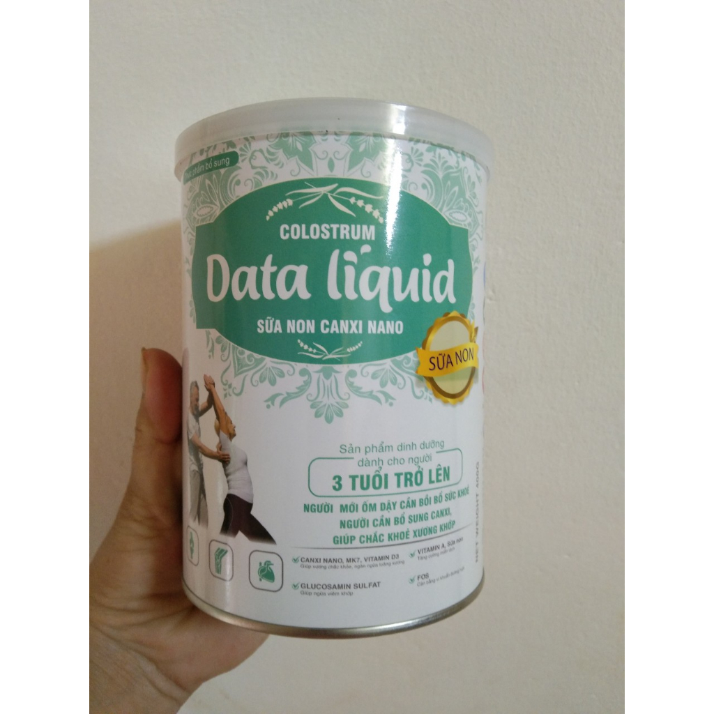 Sữa non colostrum data liquid canxi nano