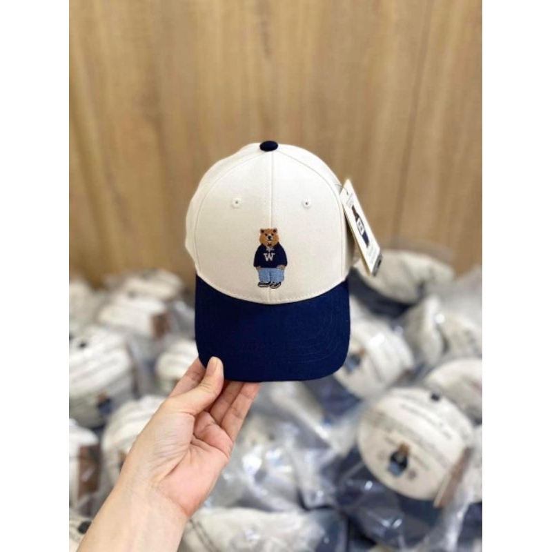 Mũ thêu gấu cho bé- Hàng unisex - Có buôn sỉ-SP 3916