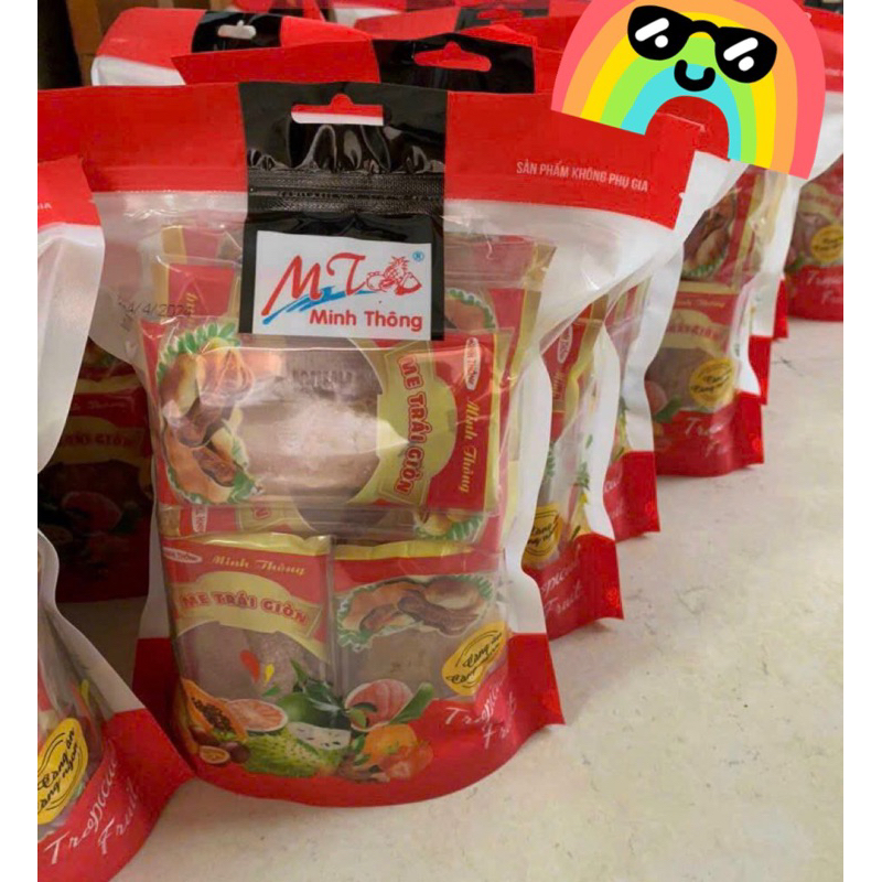 ME TRÁI GIÒN MINH THÔNG RIM MUỐI ỚT BỊCH ĐỎ 500g