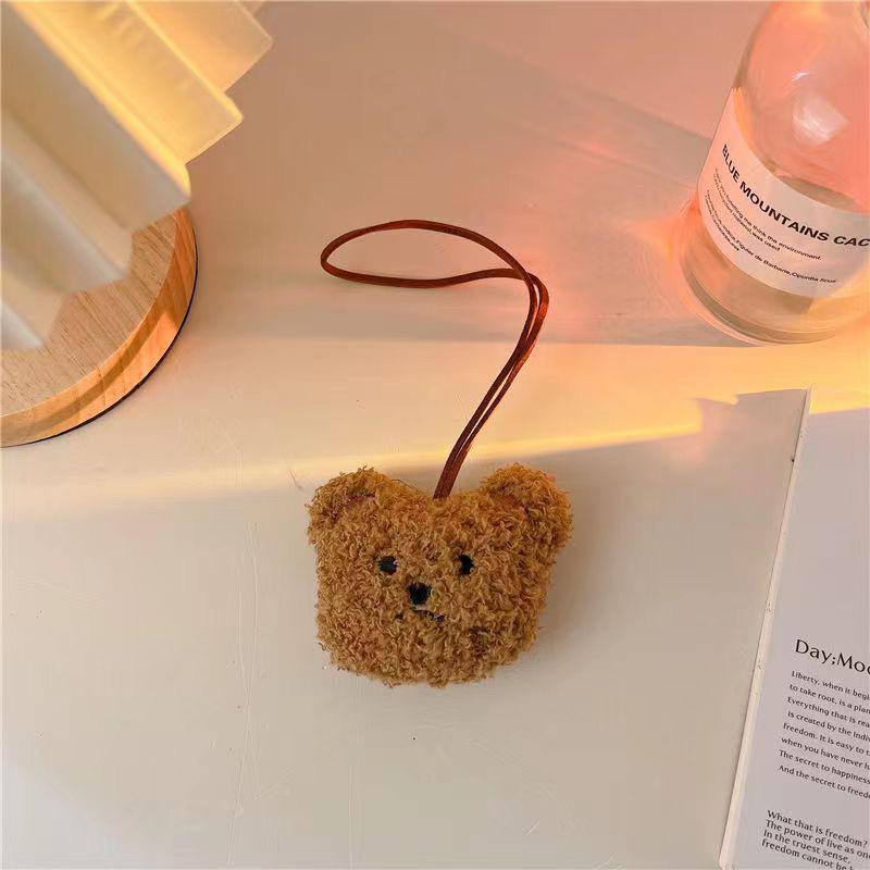 Móc Khoá Gấu Bông Gắn Túi Xách Mẹ Và Bé Có Nametag Phía Sau Đáng Yêu Phong Cách Hàn Quốc