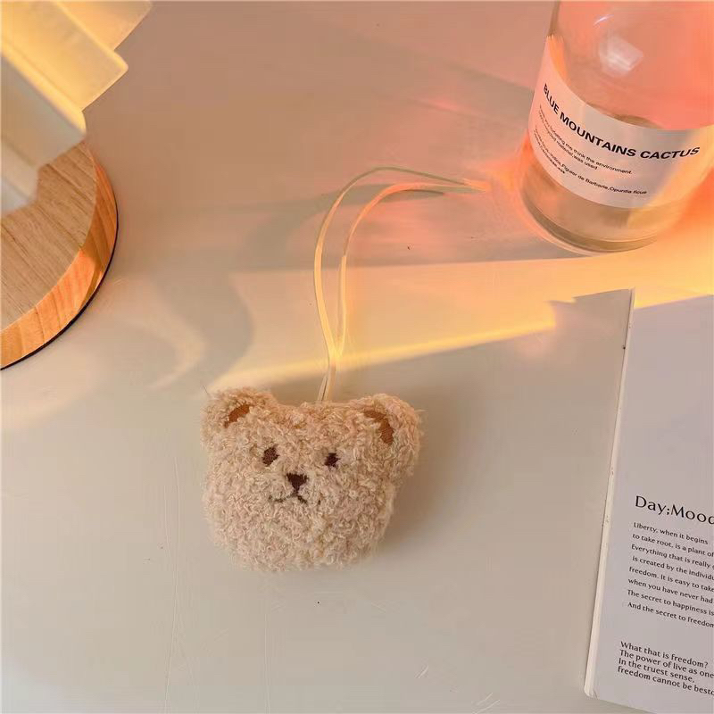 Móc Khoá Gấu Bông Gắn Túi Xách Mẹ Và Bé Có Nametag Phía Sau Đáng Yêu Phong Cách Hàn Quốc