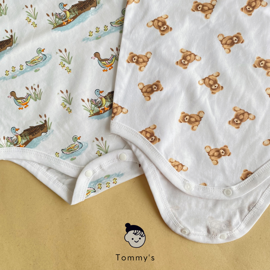 Body dây cho bé gái hoạ tiết hoa nhí vải cotton 4 chiều mềm êm co giãn thoải mái TOMMY HOUSE