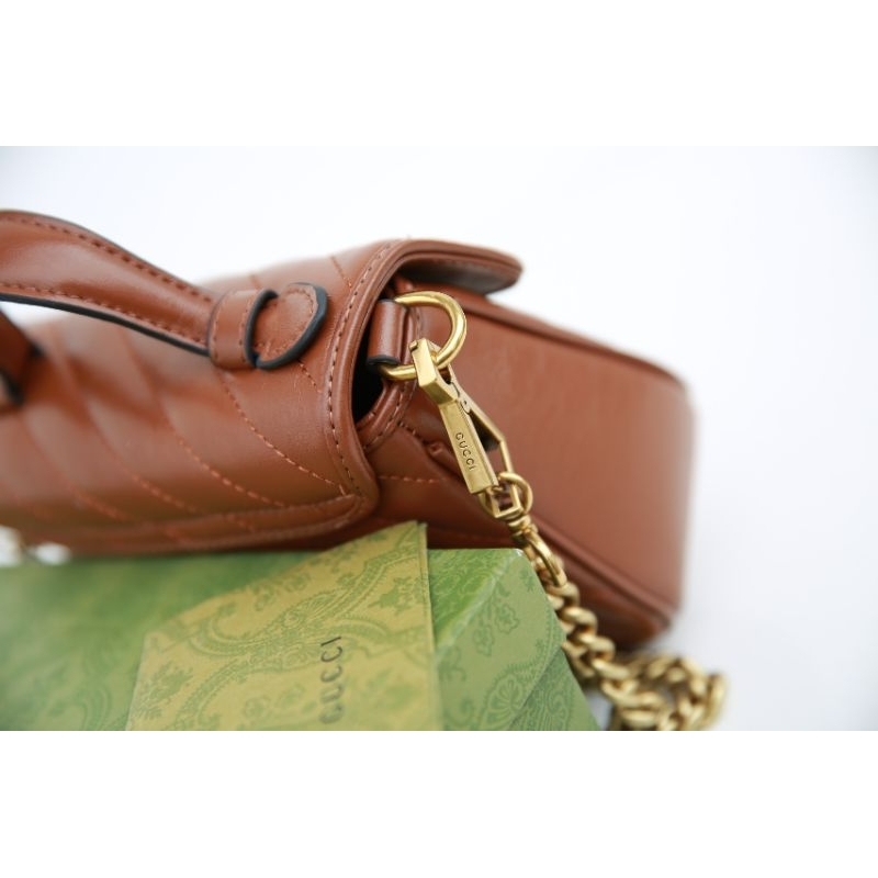 Túi xách nữ MM top brown sz21cm da bò kèm quai đeo siêu xịn