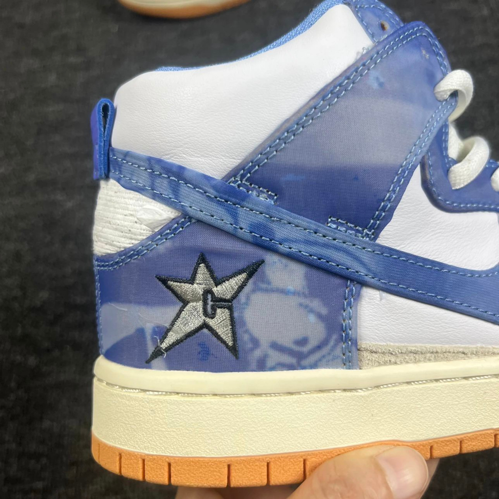 Giày SB DUNK HIGH "WHAT THE DUNK " tróc da