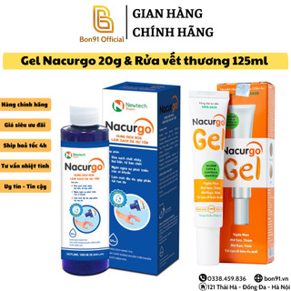 Nacurgo Gel 10g sản phẩm chăm sóc da mụn làm sạch da ngừa mụn dầu mụn ngừa thâm sẹo