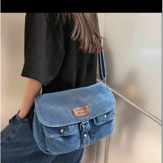 Túi đeo chéo, đeo vai vải jeans - 2 hộp