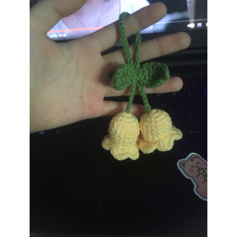 MÓC KHOÁ HOA CHUÔNG HANDMADE