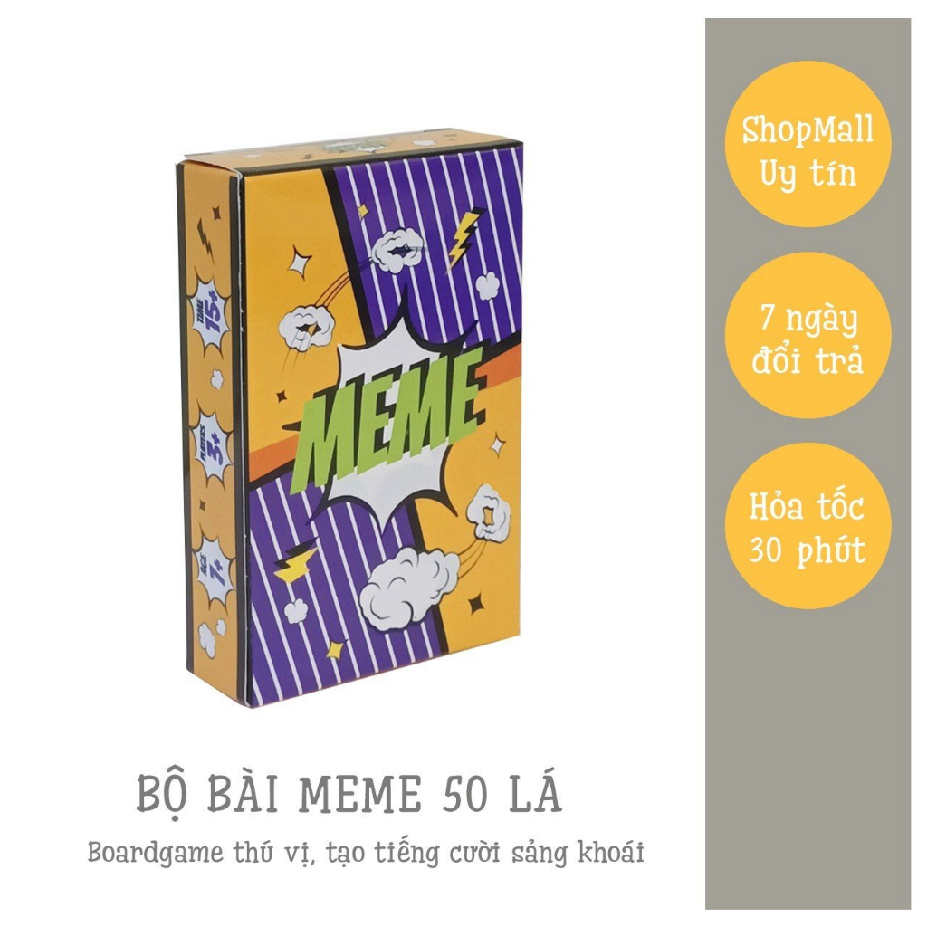 THE KAS Bài MEME 50 lá Quẩy Lên Nào Bạn Êi, bộ bài boardgame để chơi giải trí cùng nhóm bạn
