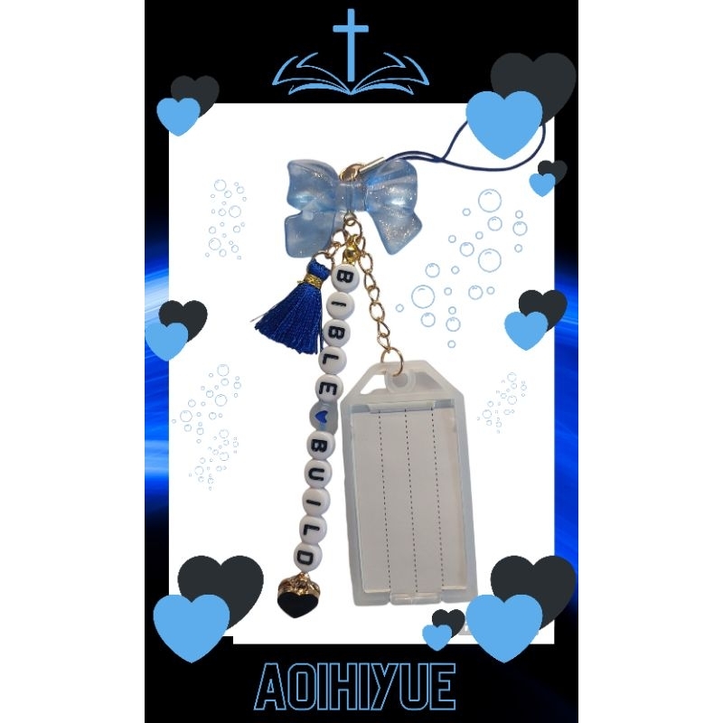 Keychain, Keyring, Keytag dây treo điện thoại móc khoá thẻ ghi chú hình BibleBuild