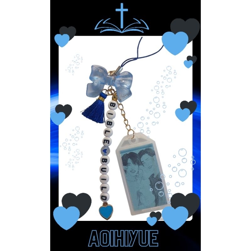 Keychain, Keyring, Keytag dây treo điện thoại móc khoá thẻ ghi chú hình BibleBuild