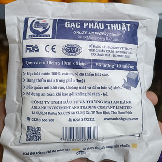 Gạc đắp mặt nạ, gạc phẫu thuật KT 30x30 cm