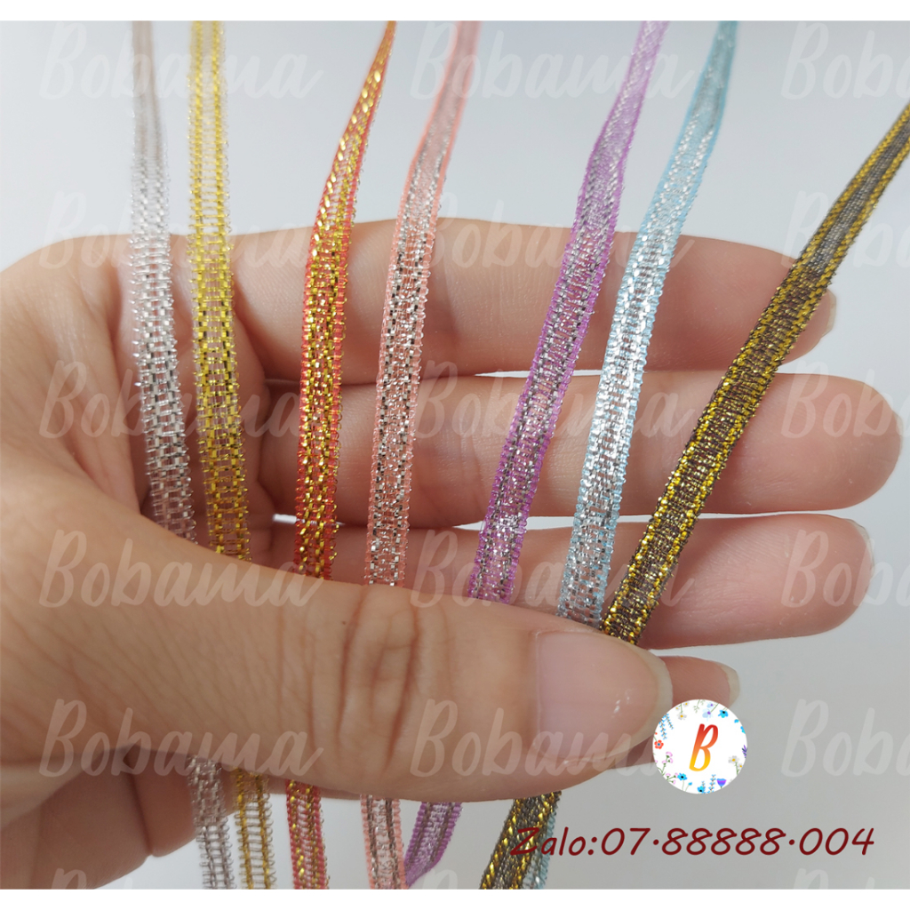 Ruy Băng Kim Tuyến kích thước 4mm cuộn 20 mét