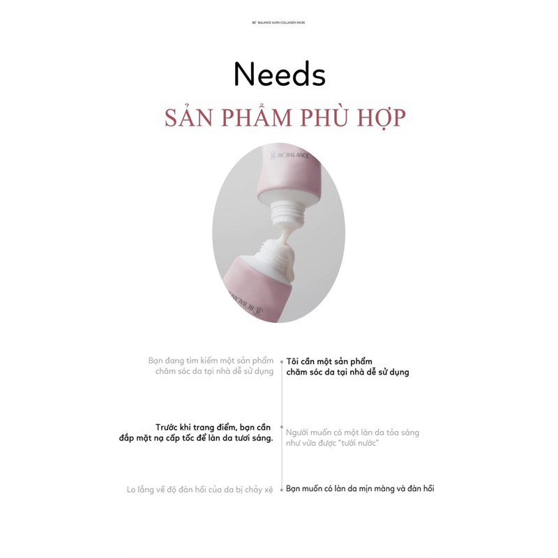 Mặt nạ dưỡng trắng căng bóng Aura Collagen Mask - Bebalance