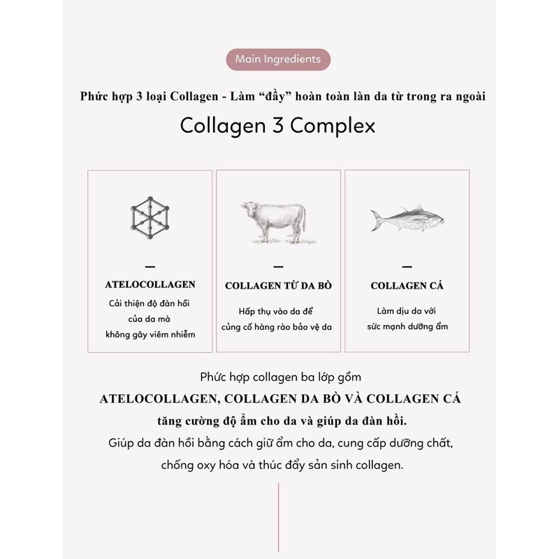 Mặt nạ dưỡng trắng căng bóng Aura Collagen Mask - Bebalance