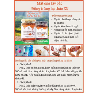 Mật ong đông trùng hạ thảo 120gr, 240gr