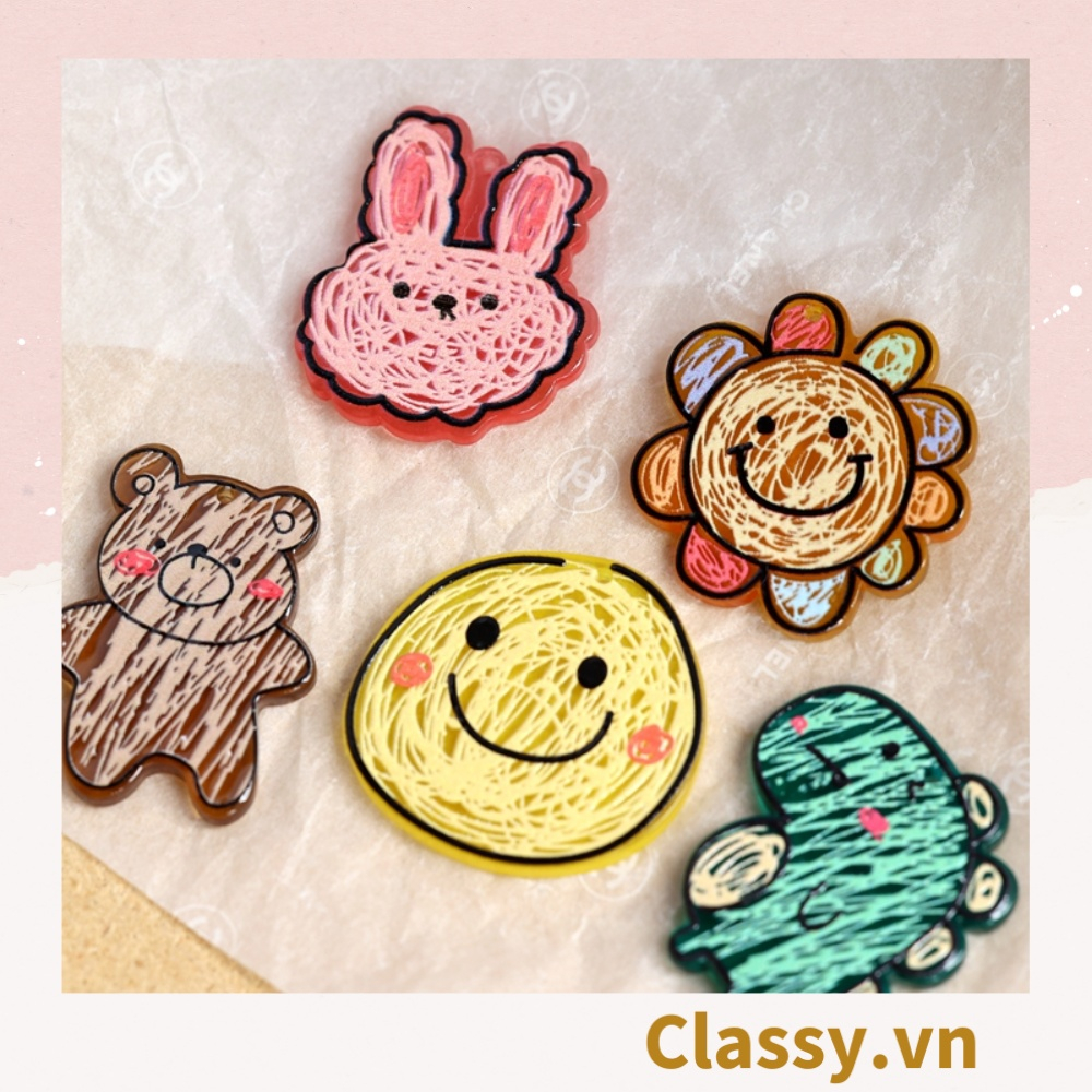 Móc khóa, phụ kiện điện thoại Classy , mặt dây chuyền hình con vật đáng yêu PK1267