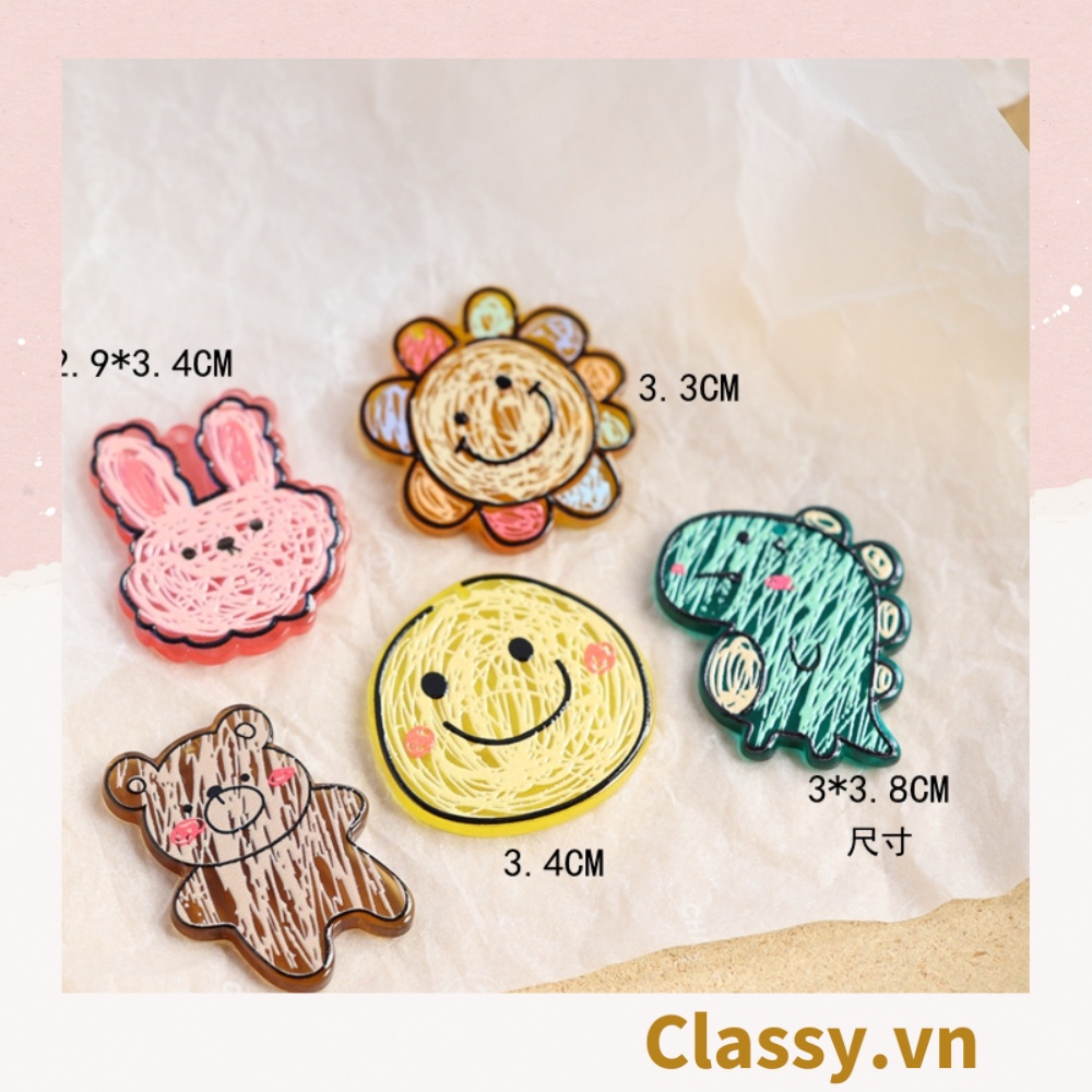 Móc khóa, phụ kiện điện thoại Classy , mặt dây chuyền hình con vật đáng yêu PK1267