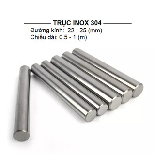 Trục tròn đặc inox 304 đường kính 22-25mm