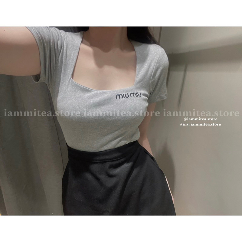 Ali top- Áo thun cổ vuông mới nhà Iammitea