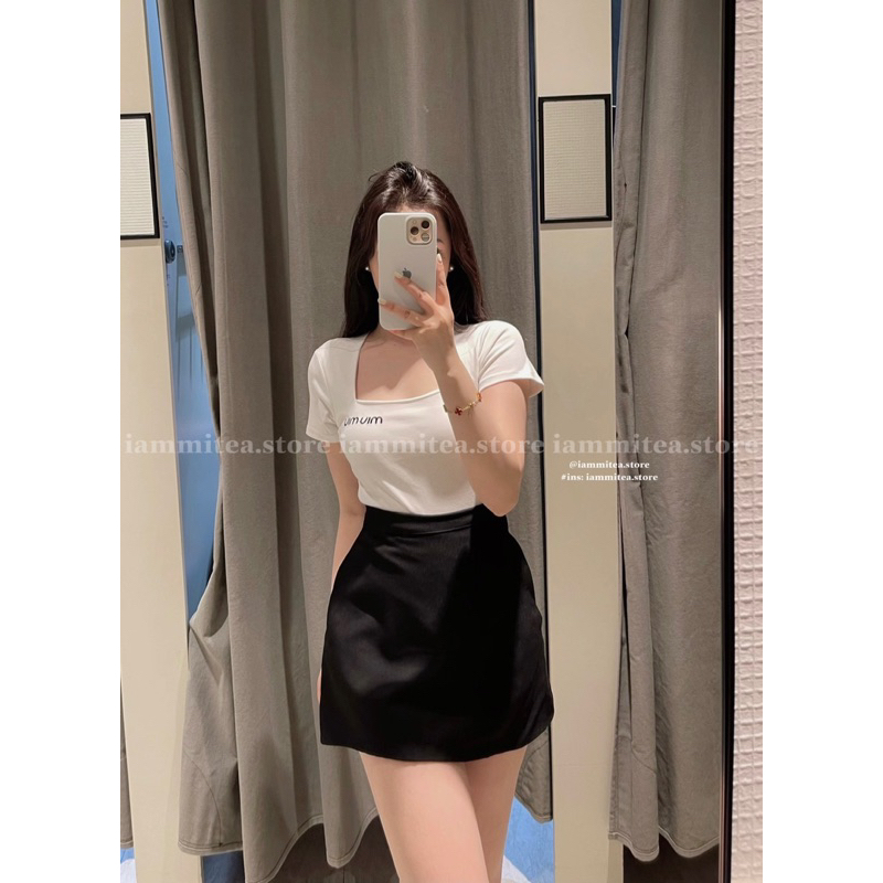 Ali top- Áo thun cổ vuông mới nhà Iammitea