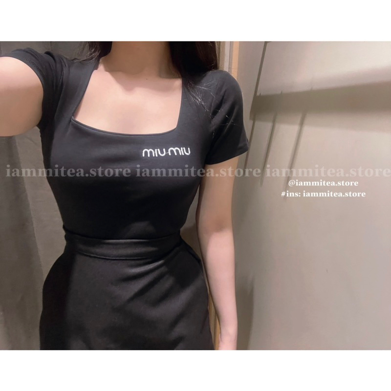 Ali top- Áo thun cổ vuông mới nhà Iammitea