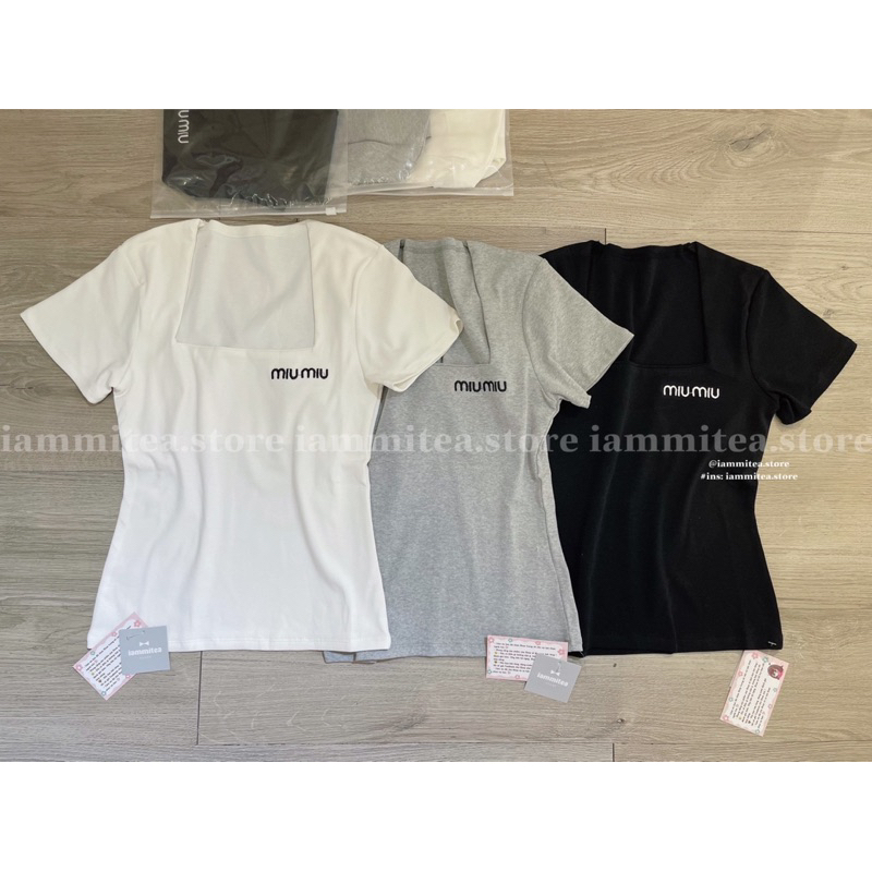 Ali top- Áo thun cổ vuông mới nhà Iammitea