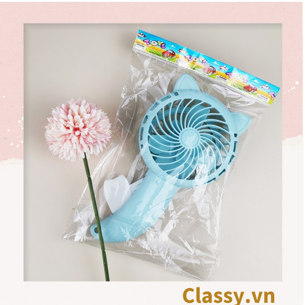 Quạt mini  Classy cầm tay cute, không dùng pin, nhỏ gọn tiện dụng PK1330