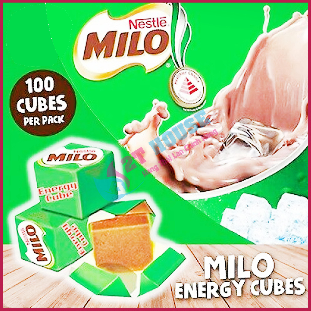 Kẹo milo cube/kẹo cacao sữa siêu thơm ngon Nestle Thái Lan bịch 100 viên 2T House Shop Hàng Thái Lan Nội Địa Chính Hãng