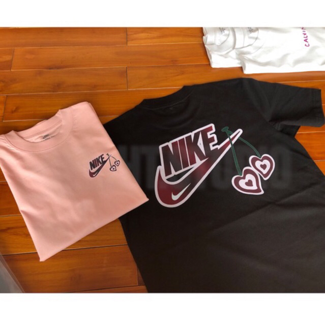 Áo thun unisex nam nữ nike VALENTINE CHERRY Cotton 100% form oversize cao cấp VNXK