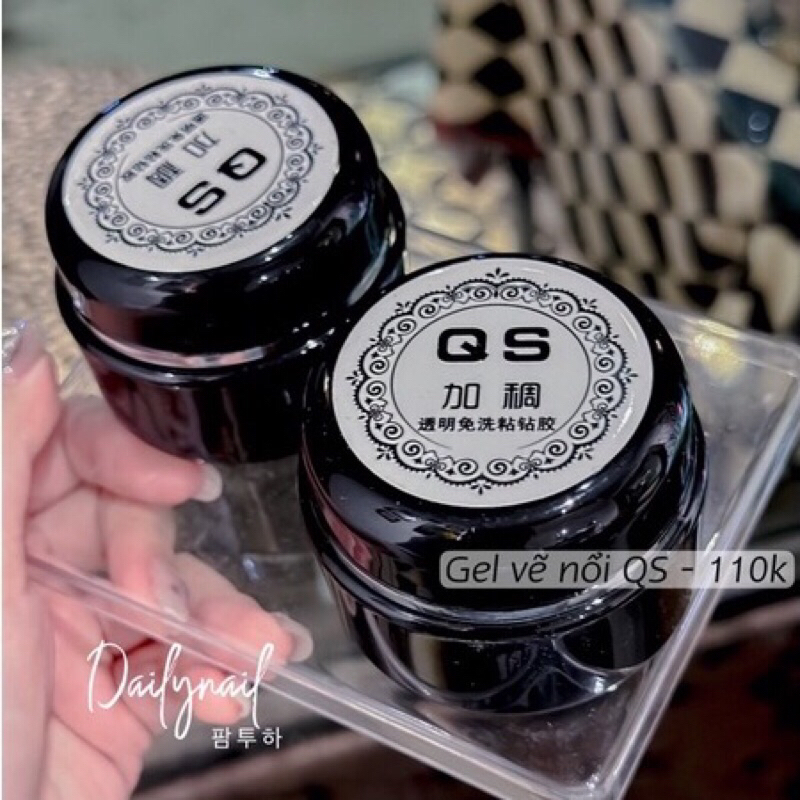 Gel QS vẽ nổi, tạo hình giọt sương, gel thuỷ tinh đậm đặc - Cheap Nail