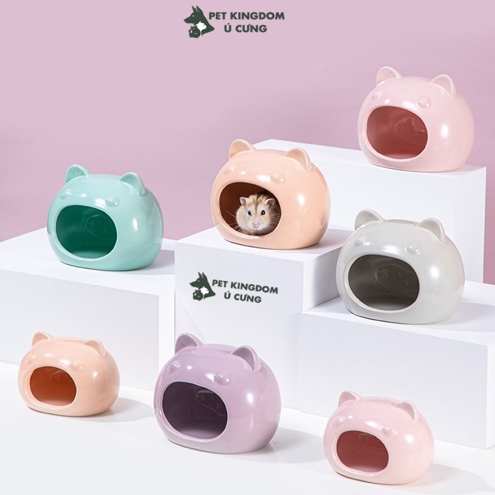 Nhà Ngủ Sứ Nhiều Màu Cho Hamster
