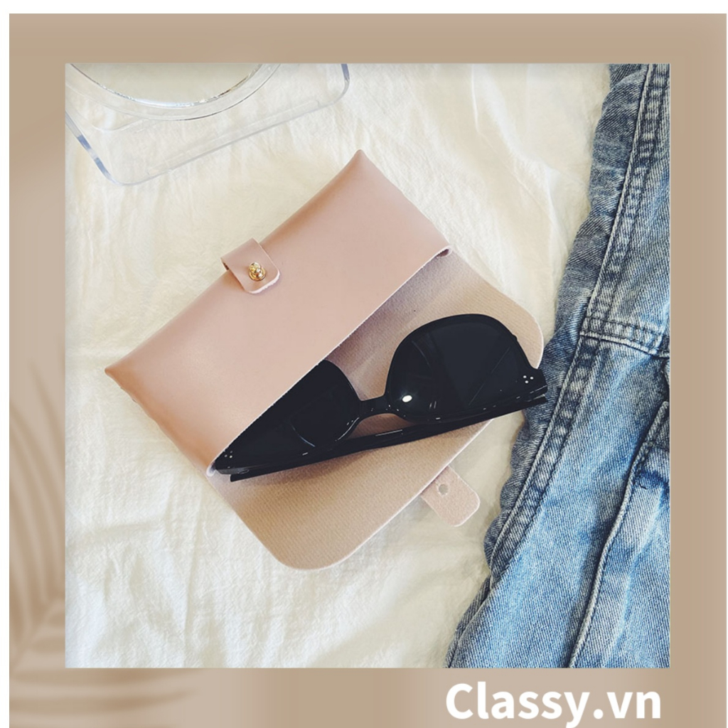 Túi đựng mắt kính, Điện thoại Classy thời trang màu trơn, chống sốc, chống trầy xướt PK1262