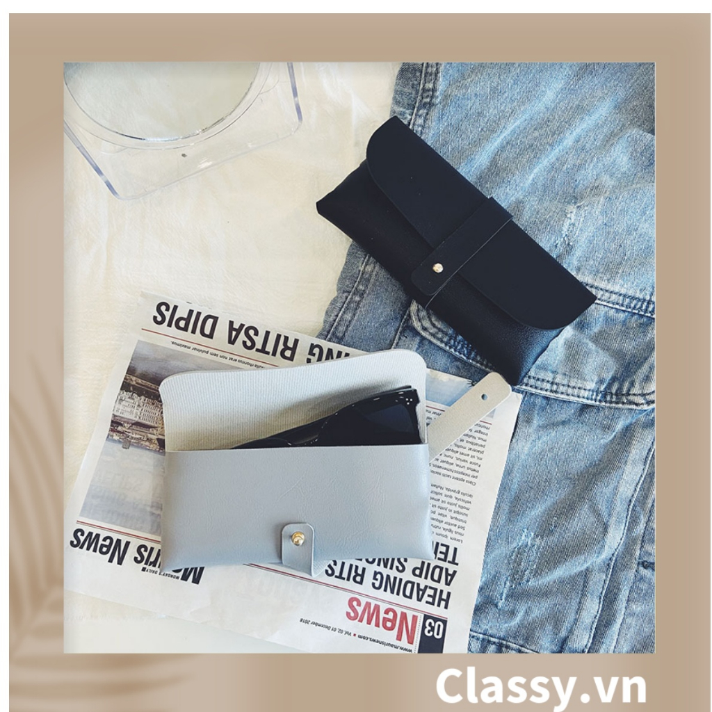 Túi đựng mắt kính, Điện thoại Classy thời trang màu trơn, chống sốc, chống trầy xướt PK1262