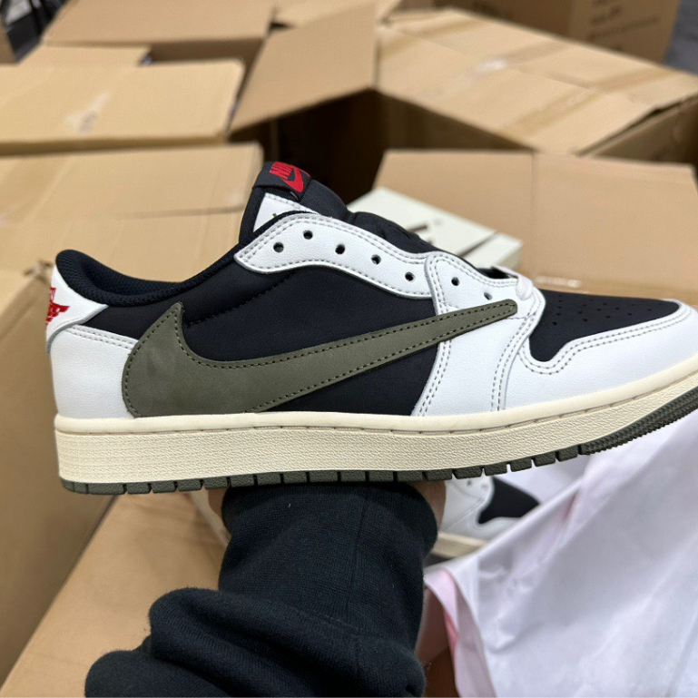 Giày Air Jordan 1 Low " Travis Scott Olive "