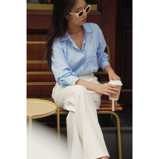 Áo sơ mi nữ dài tay basic Freesize COEUR