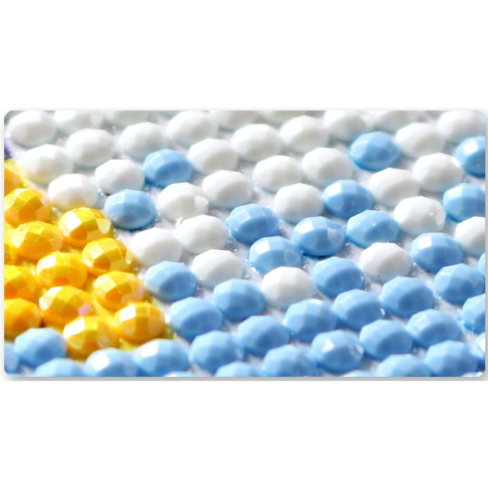 Tranh gắn đá đính kín toàn bộ Hoa Mẫu Đơn