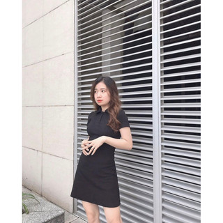 Đầm polo Kido - ĐEN