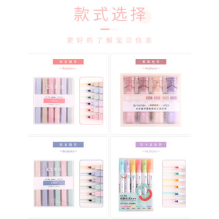 Bút dạ quang 6 màu highlight pastel