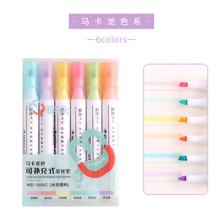 Bút dạ quang 6 màu highlight pastel