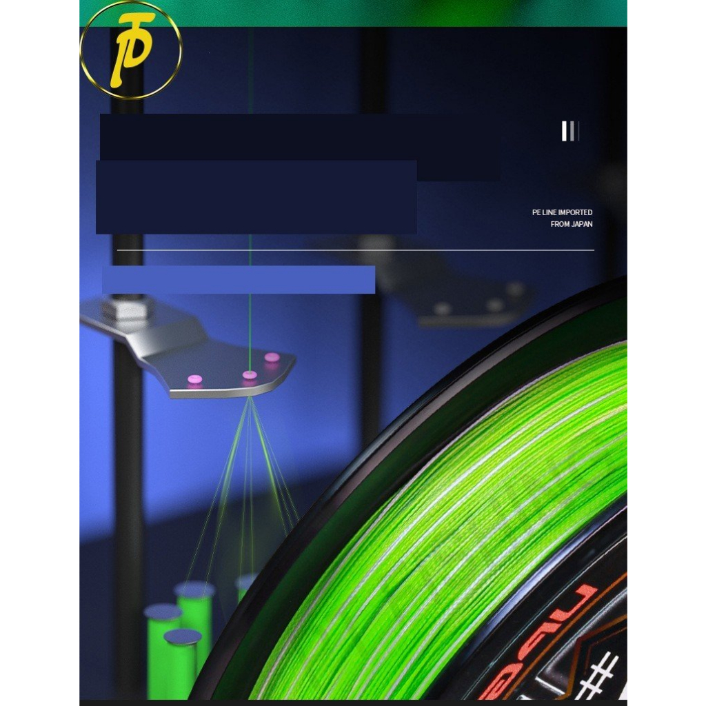 Dây trục chính YGK PE chuyên lure X8 màu xanh trắng