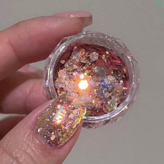 Nhũ ẩn móng vảy cá tone Hồng Gold siêu sáng