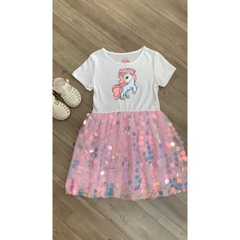 Đầm váy Unicorn ( Pony) tutu lấp lánh xuất xịn FuTuri.no siêu xinh sz 9-20kg